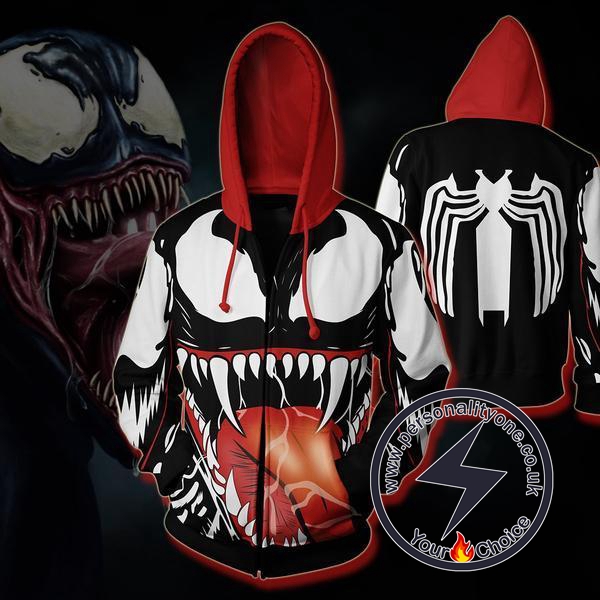 SPIDERMAN - VENOM 3D Hoodies - ZIP UP - SPIDERMAN 3D